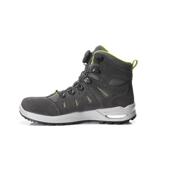 ELTEN Berufsstiefel RILEY XXF BOA GTX grey-lime Mid ESD O2 WR CI, Gr. 43-Beschreibung lesen