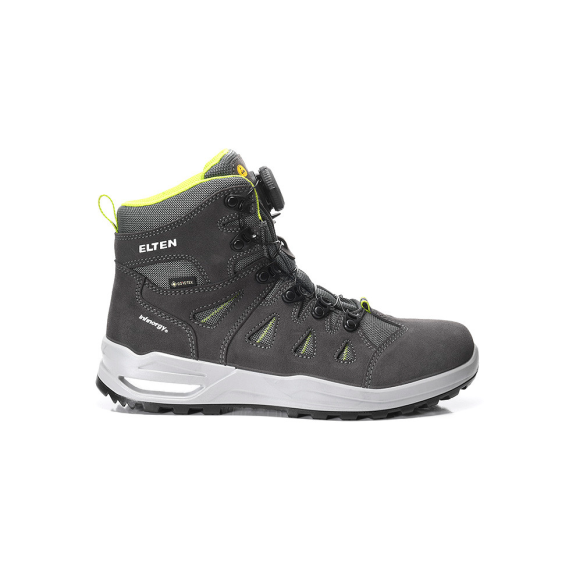 ELTEN Berufsstiefel RILEY XXF BOA GTX grey-lime Mid ESD O2 WR CI, Gr. 43-Beschreibung lesen