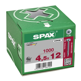 SPAX Pan-Head 4,5x 12 T-STAR+ Wirox HP-Beschreibung lesen
