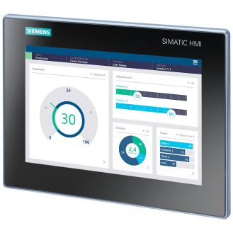 SIMATIC HMI MTP1000, Unified Basic Panel, Touchbedienung, 10" Widescreen-TFT-Display, 16 MIO Farben, PROFINET Schnittstelle-Beschreibung lesen