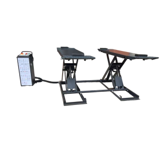 OreikO HYCD410 - 4100kg Elevador de tijera móvil / puente sobre neumáticos 220V - CE-Leer más