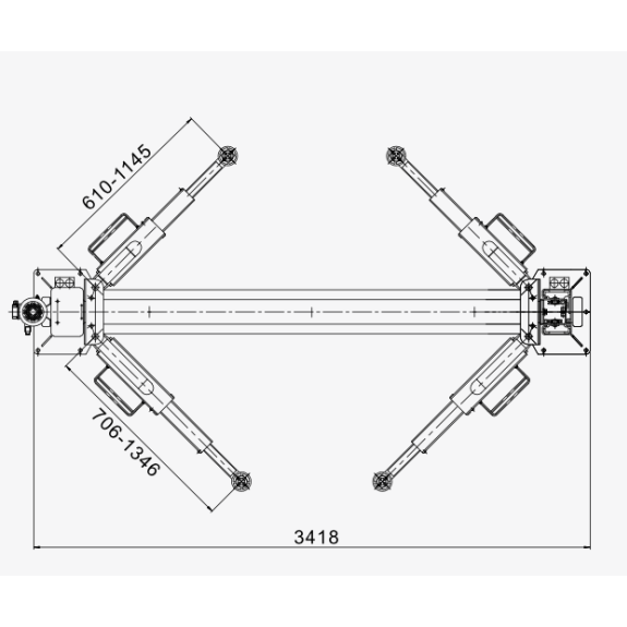 Hauvrex HTL2640.PRO Pont élévateur à 2 colonnes 4 tonnes-Leer más