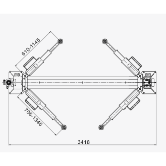 Hauvrex HTL2640.PRO Pont élévateur à 2 colonnes 4 tonnes-Leer más