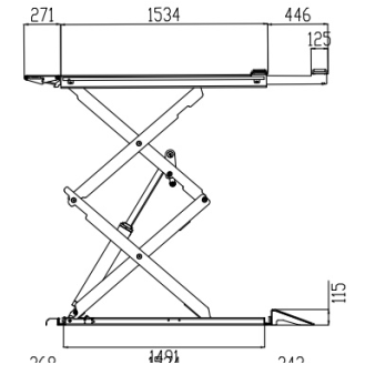OreikO HYCLCB4000 elevador de tijera doble 4000kg - 220V-Leer más