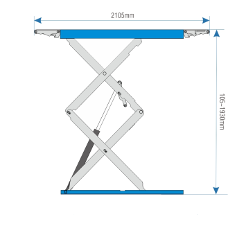 HXL6435YM - 3,5 toneladas Elevador de tijera doble - 220V - CE-Leer más
