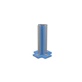 Cubo a croce con base finita e 1 mm di sovrametallo su ogni faccia - Art.57B2 300x630x950-Leggi tutto