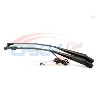 Bras d'essuie-glace pantographe 12x4, R660, Adjustable +/-5mm, C12xM8 DIN72783, bridge connection, with nozzles-Lire la description