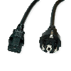ROLINE Câble d'alimentation IEC droit, noir, 3 m