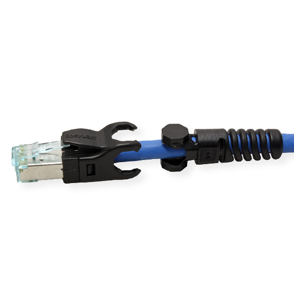 EasyLan VarioBoot Cordon Cat.6A, S/FTP, bleu, 1,5 m-Lire la description