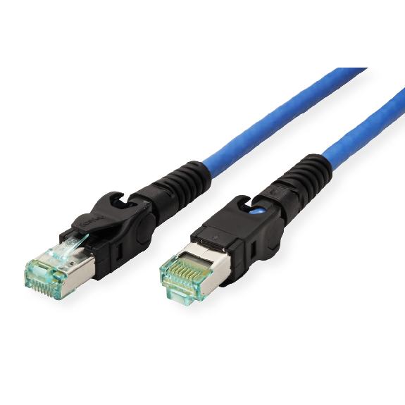 EasyLan VarioBoot Patchkabel Kat.6A, S/FTP, blau, 1,5 m-Beschreibung lesen