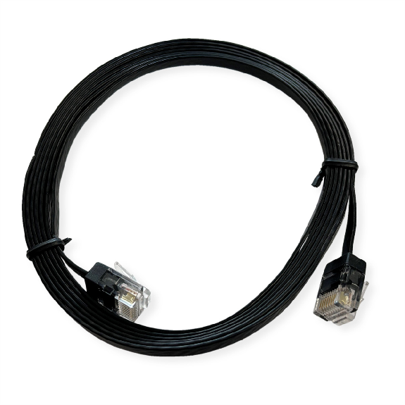 ROLINE UTP Patchkabel Kat.6A (Class EA), extra-flach, schwarz, 0,5 m-Beschreibung lesen