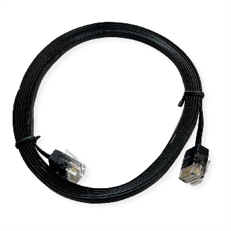 ROLINE UTP Patchkabel Kat.6A (Class EA), extra-flach, schwarz, 2 m-Beschreibung lesen