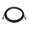 ROLINE U/FTP DataCenter Patchkabel Kat.6A (Class EA), LSOH, slim, extra kurzer Stecker, schwarz, 1 m