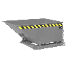 Bauer Späne-Kippmulde SKN 400, lackiert, Mausgrau