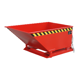 Bauer Späne-Kippmulde SKN 400, lackiert, Feuerrot-Beschreibung lesen