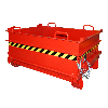 Bauer Baustoffcontainer BC 500, lackiert, Feuerrot Bauer Baustoffcontainer BC 500, lackiert, Feuerrot