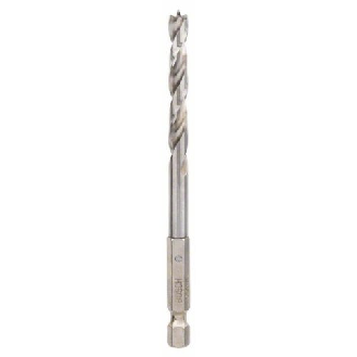 Holzspiralbohrer mit 1/4"-Sechskantschaft, 6 x 63 x 106 mm-Beschreibung lesen