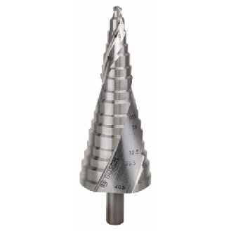 Stufenbohrer HSS, für Kabelverschraubungen, M10-M40, 10 mm, 125,5 mm, 16 Stufen-Beschreibung lesen
