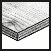 Holzspiralbohrer mit 1/4"-Sechskantschaft, 3 x 33 x 74 mm
