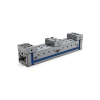 Morsa FMS con ganasce zigrinate Art.860 T.2x400 con staffe Art.298 fornite in omaggio