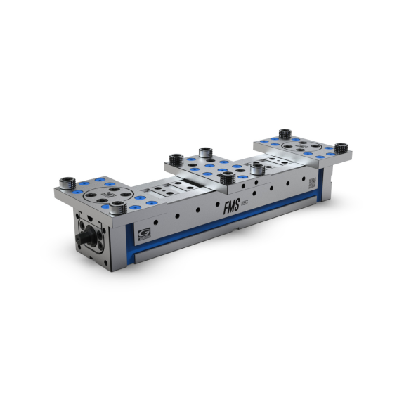 Morsa FMS doppia, singola autocentrante con ganasce oscillanti regolabili Art.867 T.2x500 con staffe Art.298 fornite in omaggio-Leggi tutto