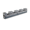 Morsa Multiflex Art.606 T.1x500 con ganasce a gradino (Art.609) e staffe Art.298 fornite in omaggio