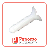 Vite in plastica nylon a testa svasata M4X10mm - Colore Naturale - Prezzo per multipli di 100 pz.