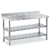 Mesa mural inox 2 Estantes ancho 70 1400 (longitud)