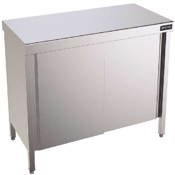 Mesa inox central con puertas Correderas 700 1000x700-Leer más