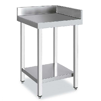 Mesa Acero Inoxidable angular 90º 600x600 mm-Leer más