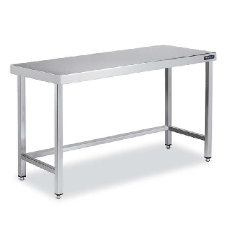 Mesa Central Inox ancho 70 Sin Estante 1000 (longitud)-Leer más