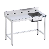 Mesa Inox. cubeta derecha sin estante 1800x700 mm