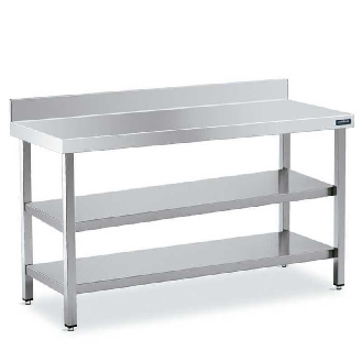 Mesa mural inox 2 Estantes ancho 70 1800 (longitud)-Leer más
