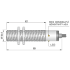 Détecteur de proximité capacitif M18 PNP NO+NF P5mm noyé 88(62)mm Laiton 10-40Vdc / Câble 2m PVC - SC18SM-C5 PNP NO+NC