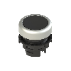 Bp Ø20mm à impulsion noir marquage, affleurant (chromé) - E2 1PU2R129L7