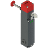Interrupteur de sécurité à actionneur séparé avec verrouillage (sans), 1NO+1NC (déplacés par l'actionneur) et 1NO+1NC (déplacés par l'électroaimant), 24Vac/dc, 3x M 20x1,5 - FG 60AD6D0A-LP60
