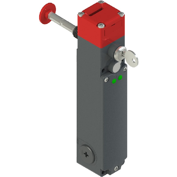 Interrupteur de sécurité à actionneur séparé avec verrouillage (sans), 1NO+1NC (déplacés par l'actionneur) et 1NO+1NC (déplacés par l'électroaimant), 24Vac/dc, 3x M 20x1,5 - FG 60AD6D0A-LP60-Lire la description