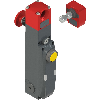 Interrupteur de sécurité avec verrouillage avec dispositifs de commande intégrés, avec actionneur (F31), 3x M20x1,5 - NG 2D7D422J-F31