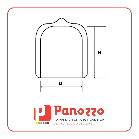 Cappuccio tappo rotondo in gomma PVC 22,2X110mm - Prezzo per multipli di 25 pz.-Leggi tutto