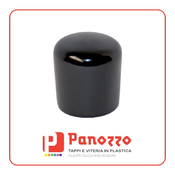 Cappuccio tappo rotondo in gomma PVC 22,2X110mm - Prezzo per multipli di 25 pz.-Leggi tutto