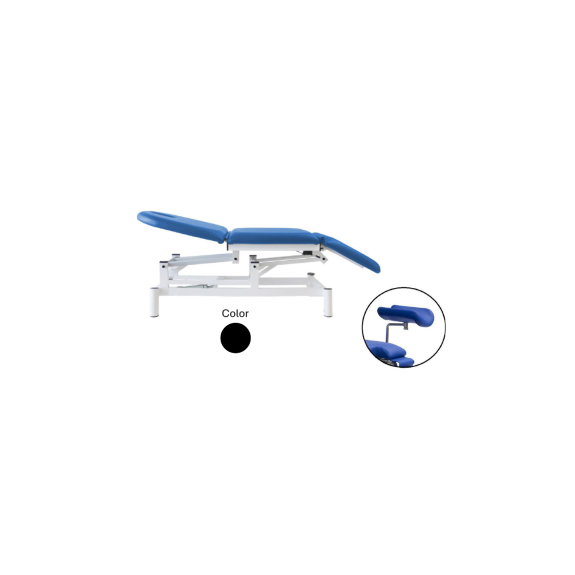 CAMILLA ELECTRICA TRES CUERPOS 62 CM. ANCHO + PERNERAS GINECOLOGIA-Leer más