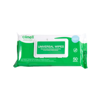 CLINELL DESINFEKTIONSTÜCHER MIT KLEBSTOFF 50ER-PACK-Beschreibung lesen