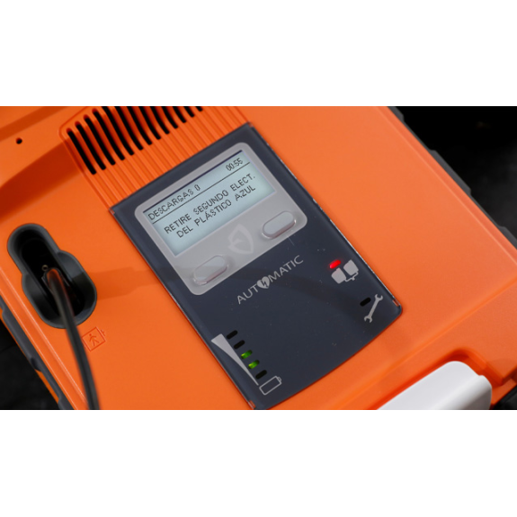 Vollautomatischer Defibrillator-Beschreibung lesen