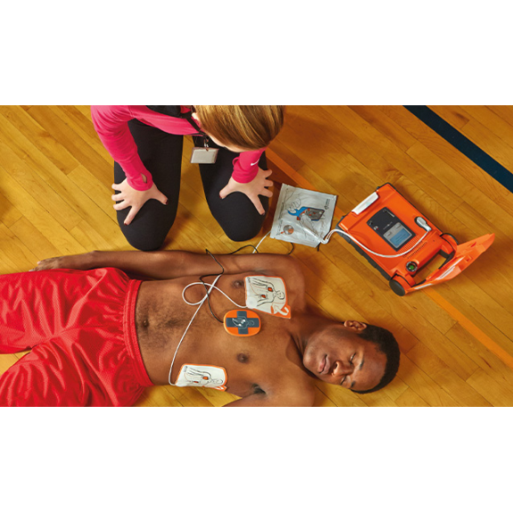 Vollautomatischer Defibrillator-Beschreibung lesen