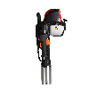 Clavadora de estacas con motor Honda GX35