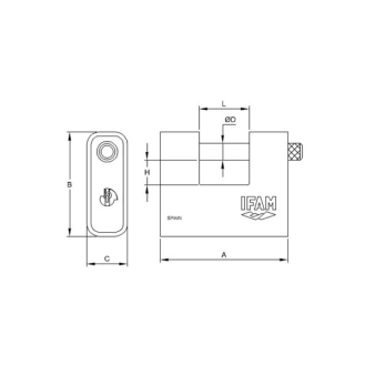 Cadenas monobloc Armed U 60-Lire la description