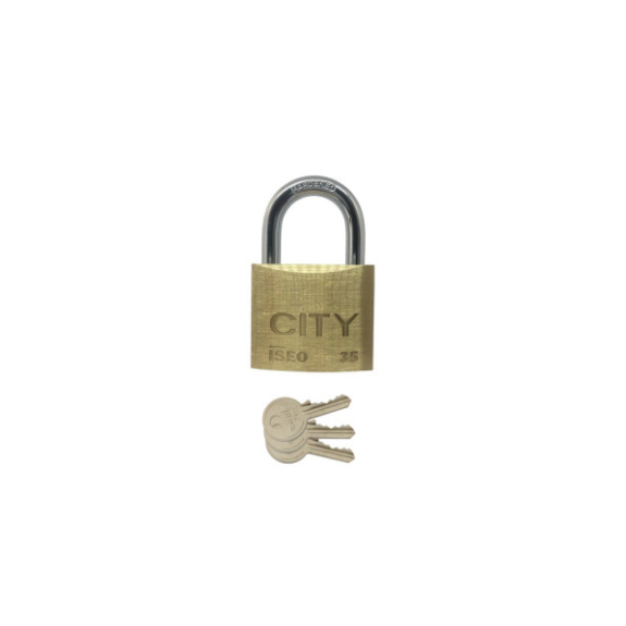 Cadenas à clé en laiton universel CITY 35 Cadenas à clé en laiton universel CITY 35-Lire la description