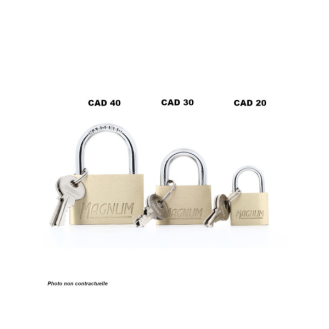 Cadenas CAD40 en laiton avec anse en acier trempé-Lire la description