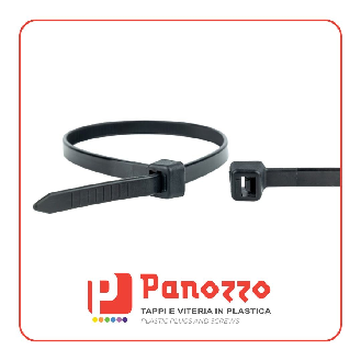 FASCETTE IN PLASTICA 100X2,5mm. - Prezzo multiplo di 100 pz. - nere-Leggi tutto