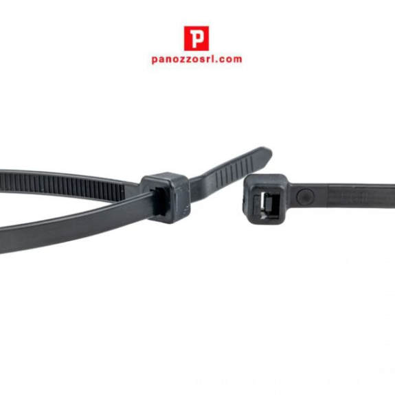 FASCETTE IN PLASTICA 80X2,4mm. - Prezzo multiplo di 100 pz. - nere-Leggi tutto